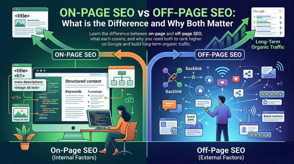 On-Page SEO vs Off-Page SEO: What is the Difference and Why Both Matter